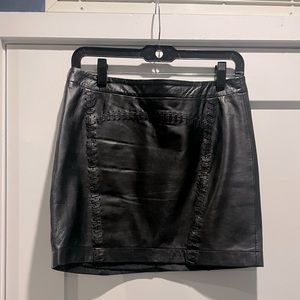 Real Leather Skirt by French Connection